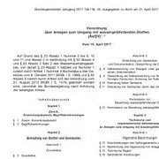 JGS AwSV-Verordnung Gesetzblatt