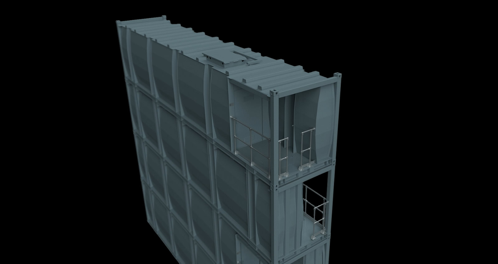 Stackable tank containers
