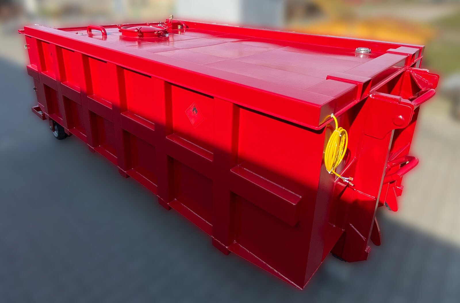 mining tank container with hook system
