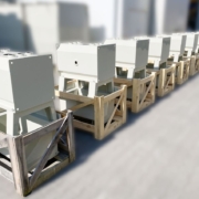 Machine tanks with collecting tray