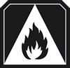 icon flammable media